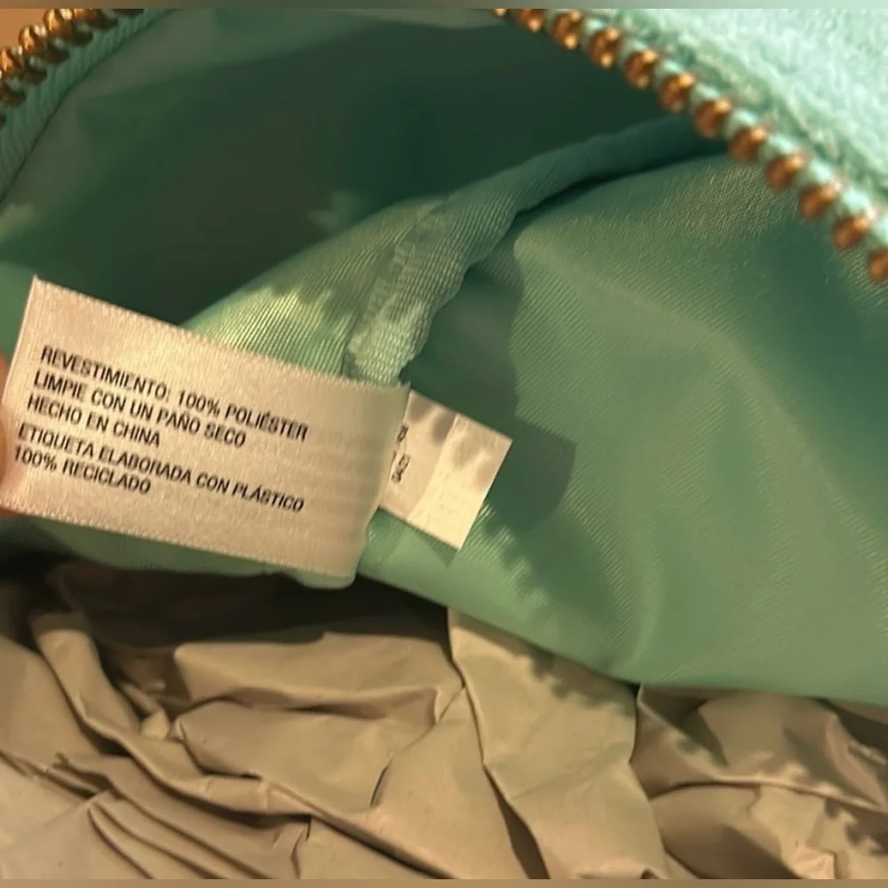 Stoney Clover Lane x Target Mint Terry Cloth Embossed Backpack NWT
